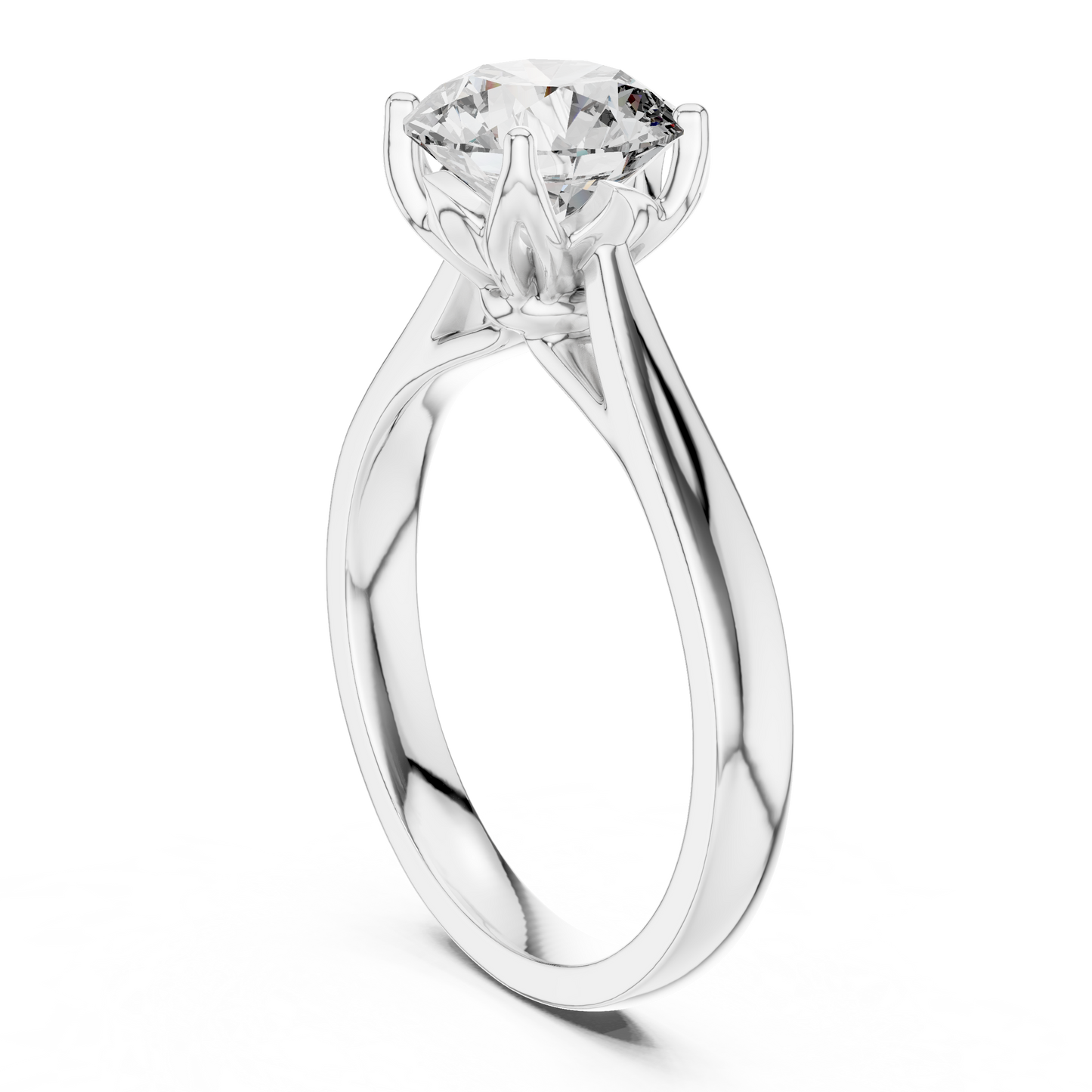 Luxe Round Cut Diamond Ring