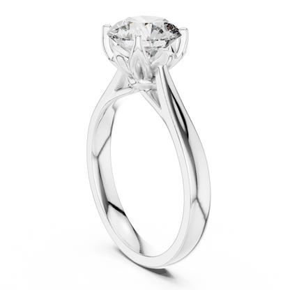 Luxe Round Cut Diamond Ring
