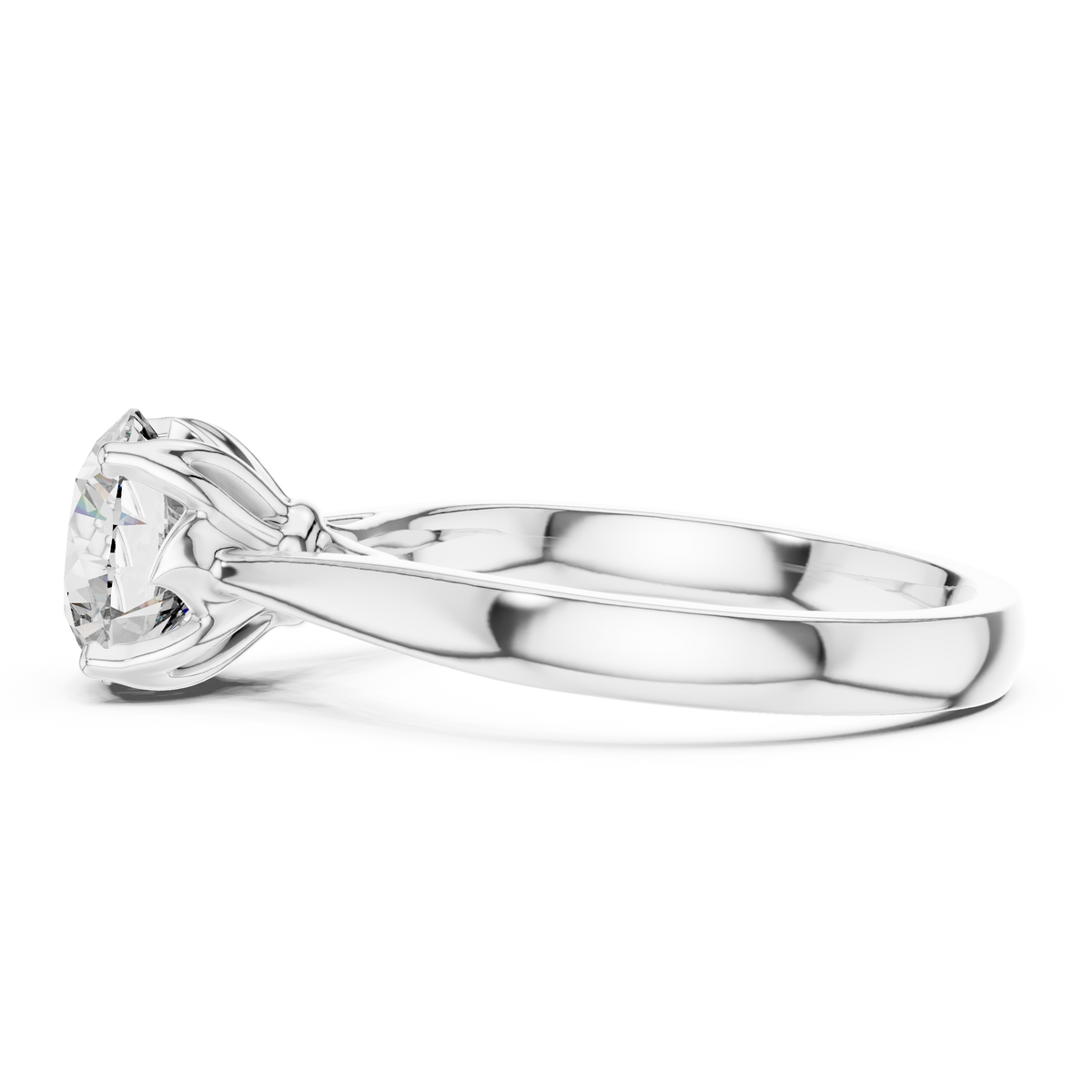 Luxe Round Cut Diamond Ring