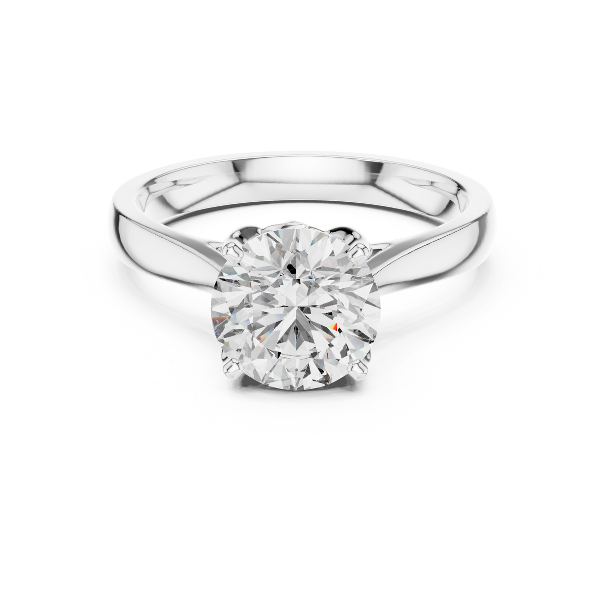 Luxe Round Cut Diamond Ring