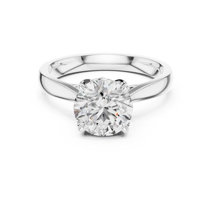 Luxe Round Cut Diamond Ring
