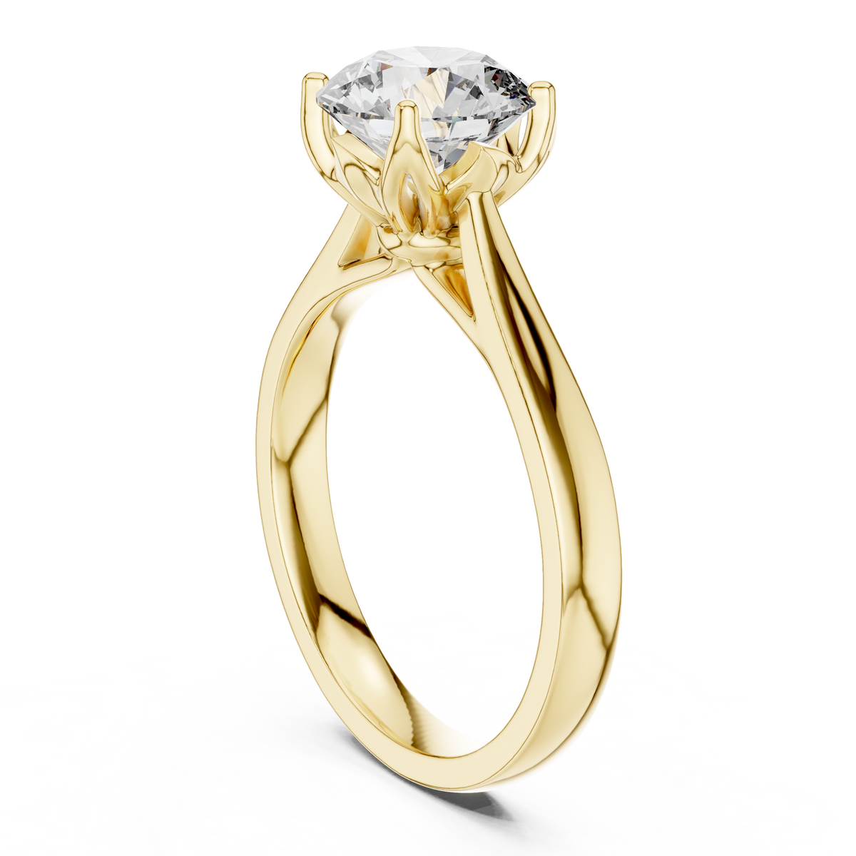 Luxe Round Cut Diamond Ring