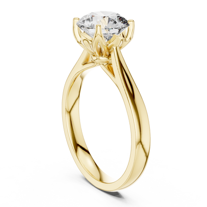 Luxe Round Cut Diamond Ring