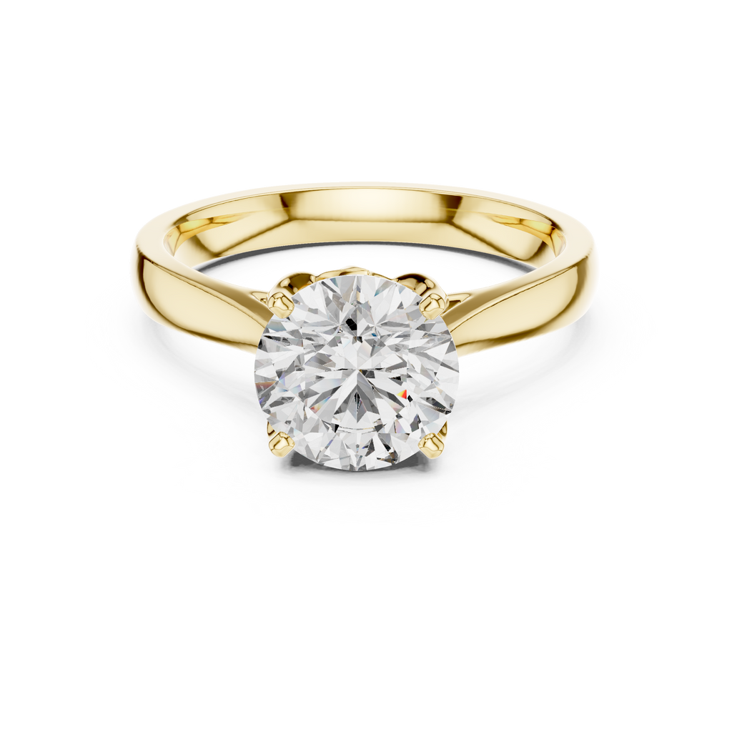Luxe Round Cut Diamond Ring
