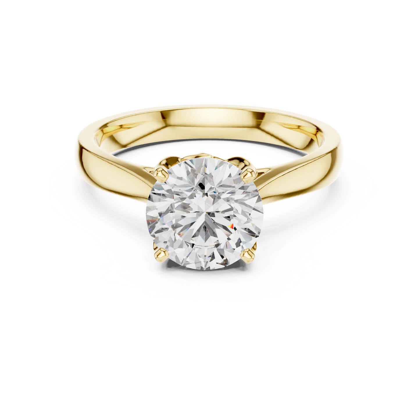 Luxe Round Cut Diamond Ring