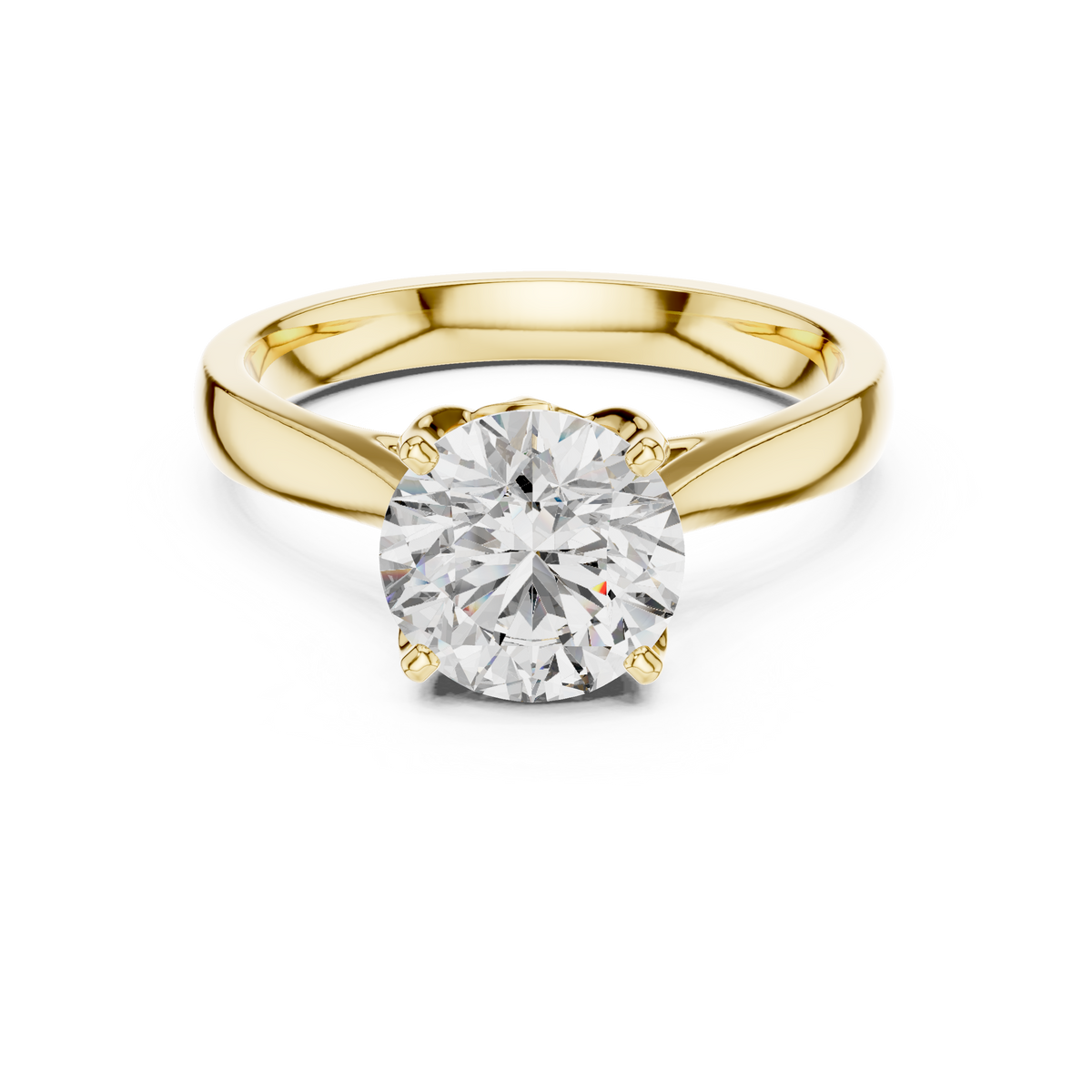 Luxe Round Cut Diamond Ring