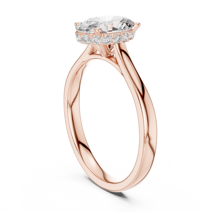 Minimalist Oval Engagement Ring