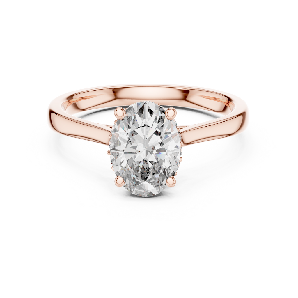 Minimalist Oval Engagement Ring