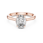 Minimalist Oval Engagement Ring