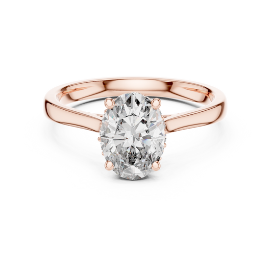 Minimalist Oval Engagement Ring