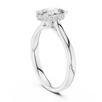 Minimalist Oval Engagement Ring