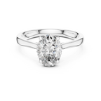 Minimalist Oval Engagement Ring