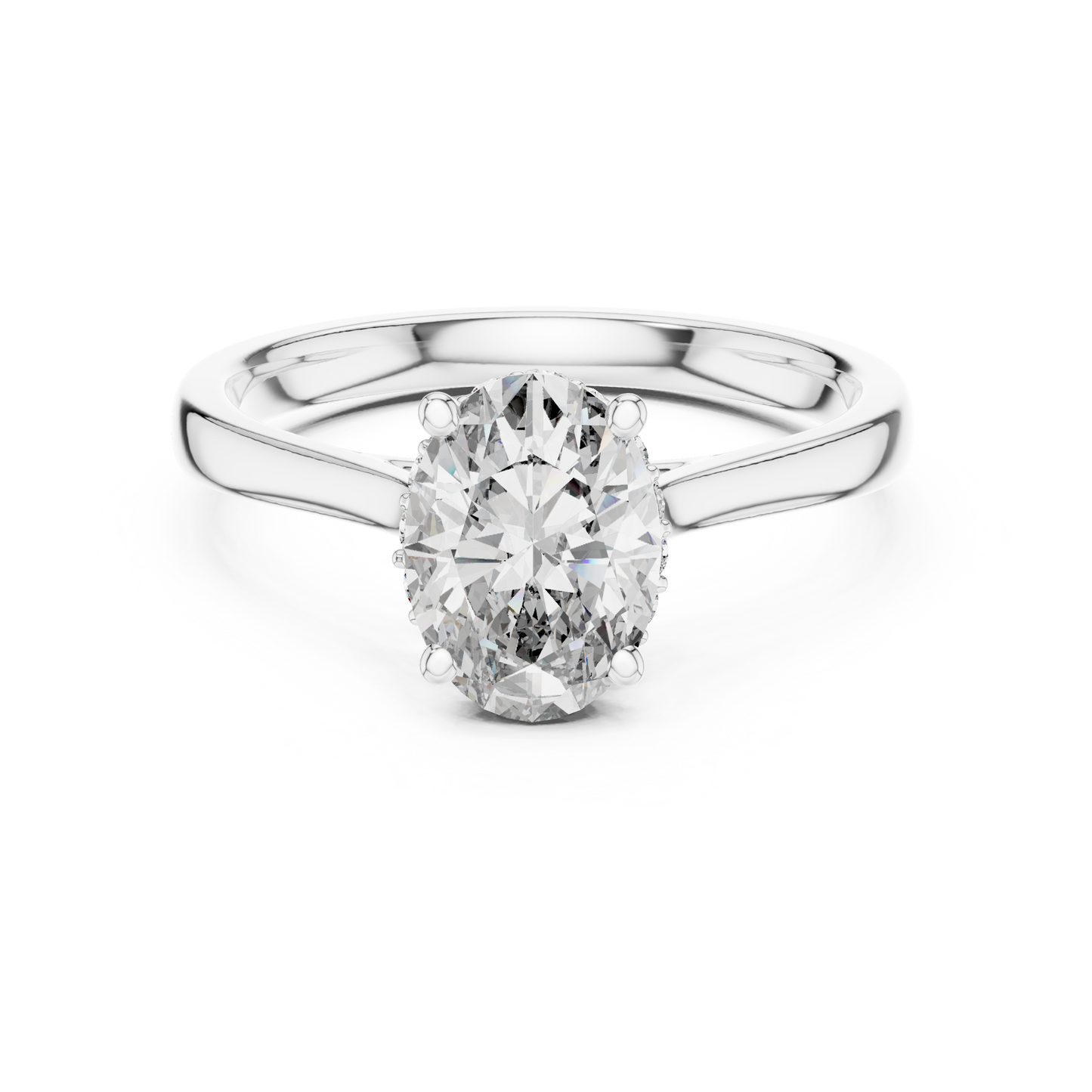 Minimalist Oval Engagement Ring