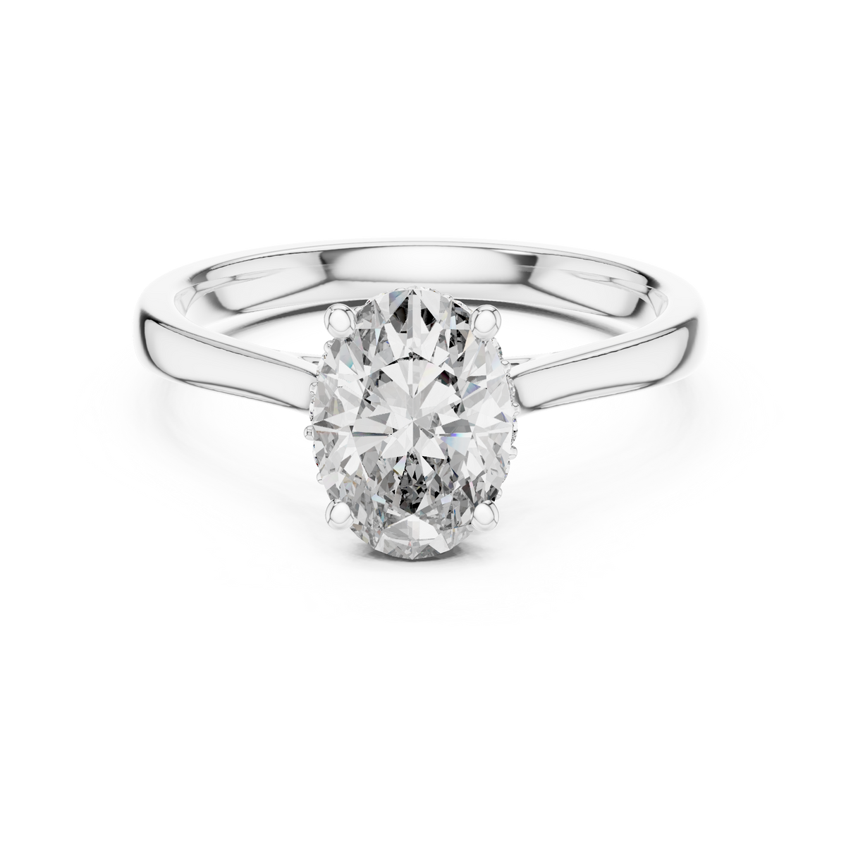 Minimalist Oval Engagement Ring