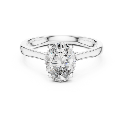 Minimalist Oval Engagement Ring