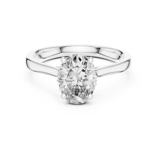 Minimalist Oval Engagement Ring