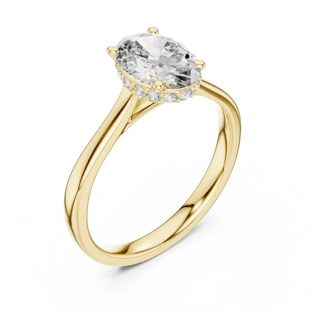 Minimalist Oval Engagement Ring