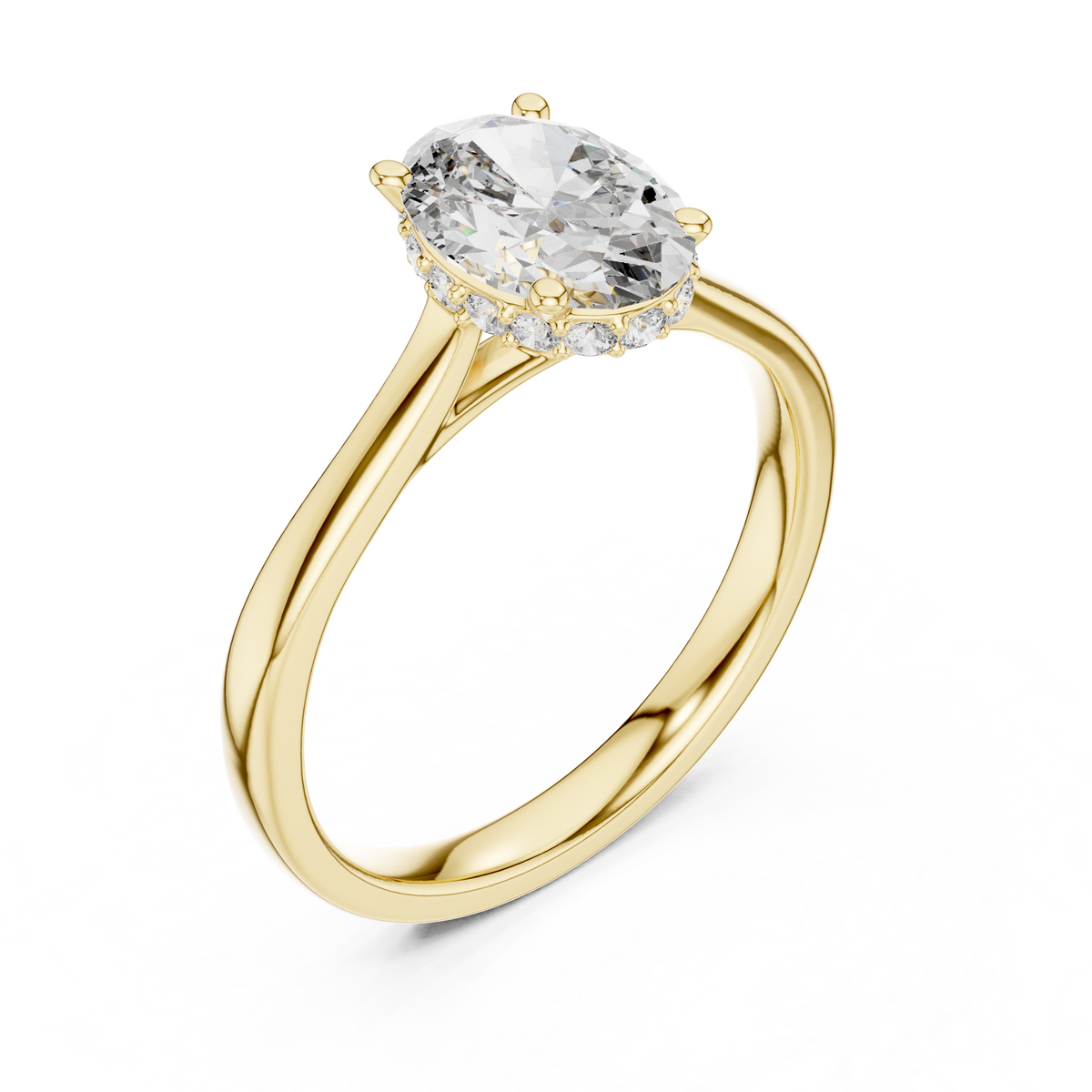 Minimalist Oval Engagement Ring