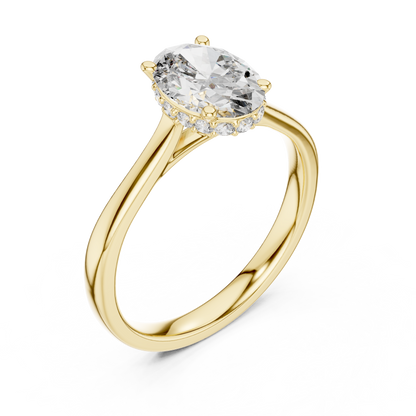 Minimalist Oval Engagement Ring