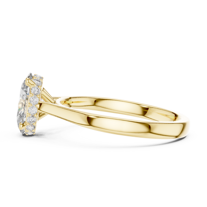 Minimalist Oval Engagement Ring