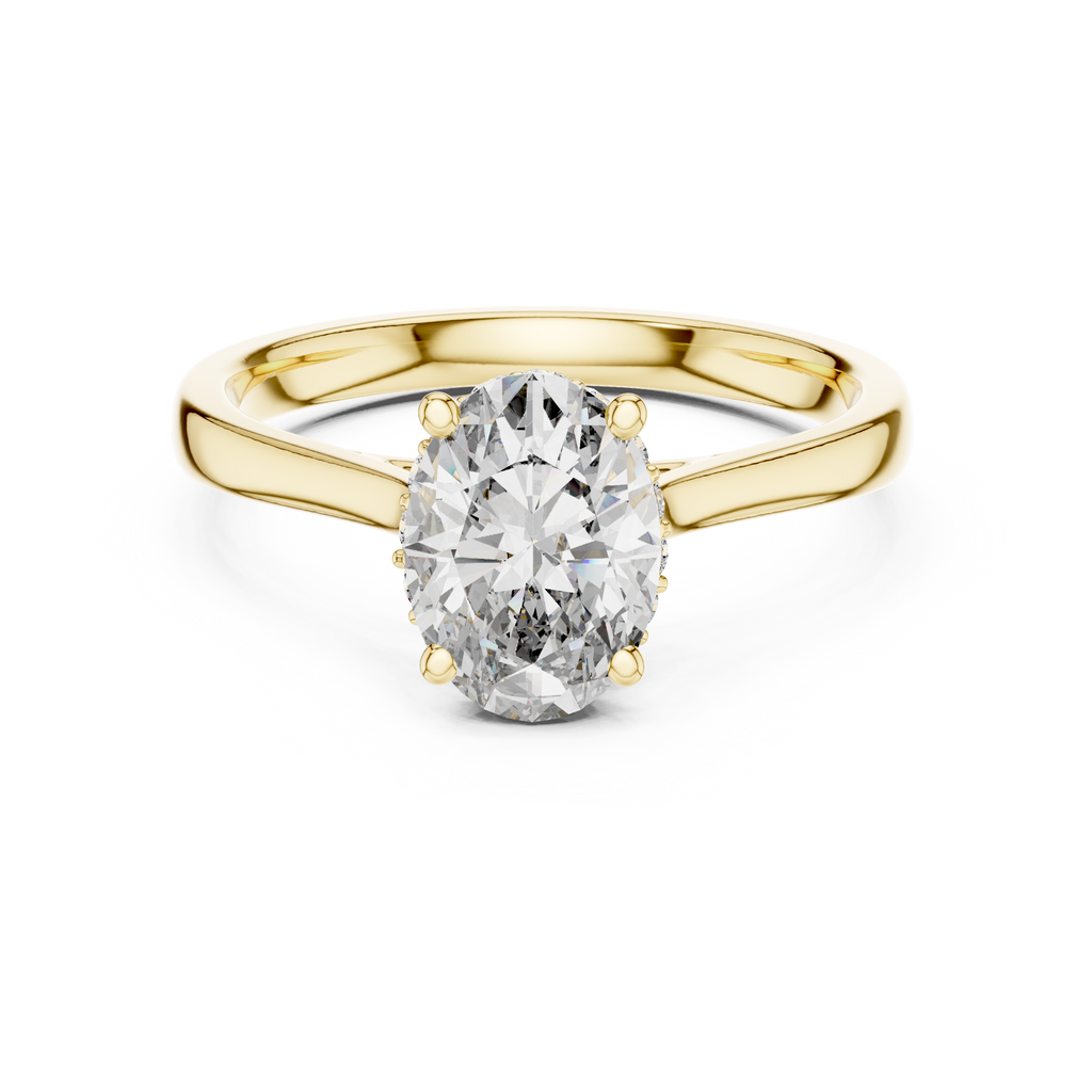 Minimalist Oval Engagement Ring