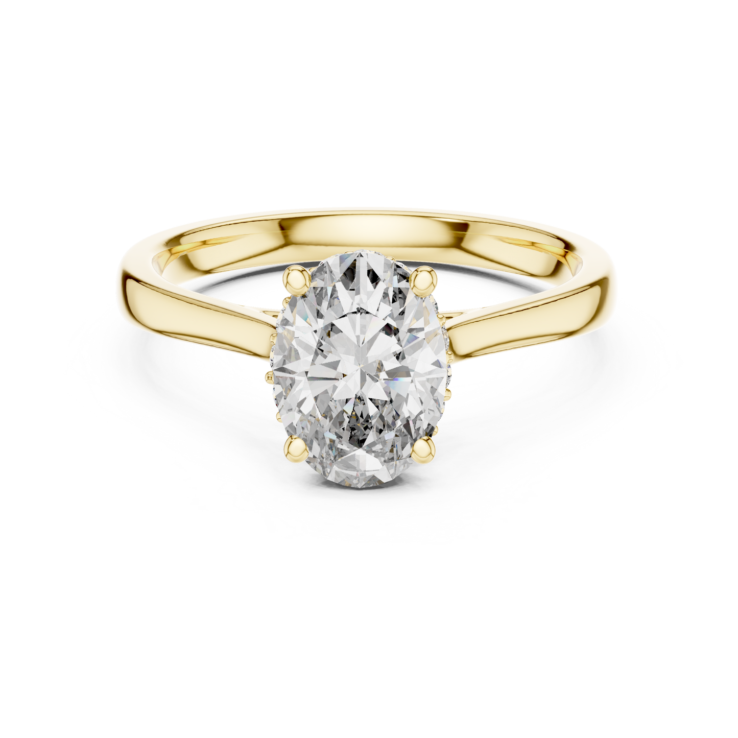 Minimalist Oval Engagement Ring