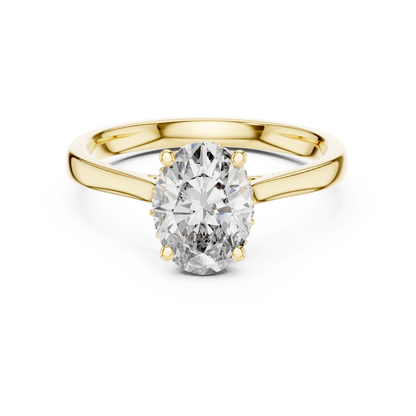 Minimalist Oval Engagement Ring