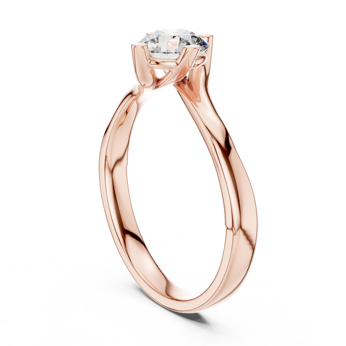 Graceful Twist Gold Solitaire