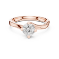 Graceful Twist Gold Solitaire