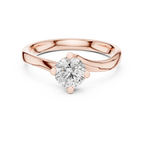 Graceful Twist Gold Solitaire