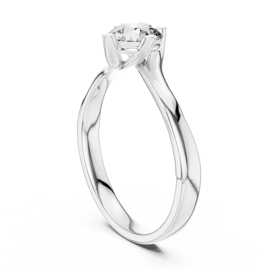 Graceful Twist Gold Solitaire