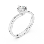 Graceful Twist Gold Solitaire