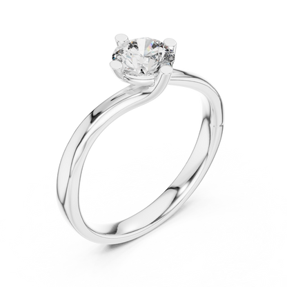Graceful Twist Gold Solitaire