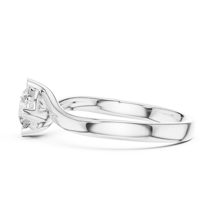 Graceful Twist Gold Solitaire