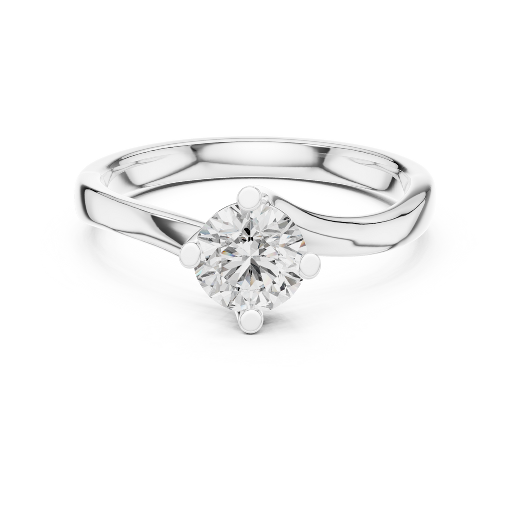 Graceful Twist Gold Solitaire
