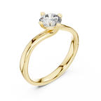 Graceful Twist Gold Solitaire