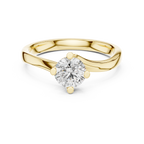Graceful Twist Gold Solitaire