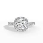 Cushion Halo Brilliance Ring