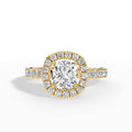 Cushion Halo Brilliance Ring