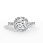 Cushion Halo Brilliance Ring
