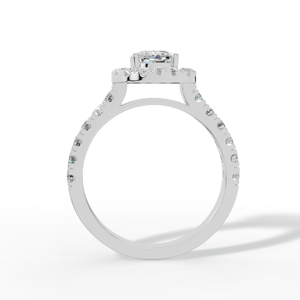 Cushion Halo Brilliance Ring