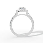 Cushion Halo Brilliance Ring