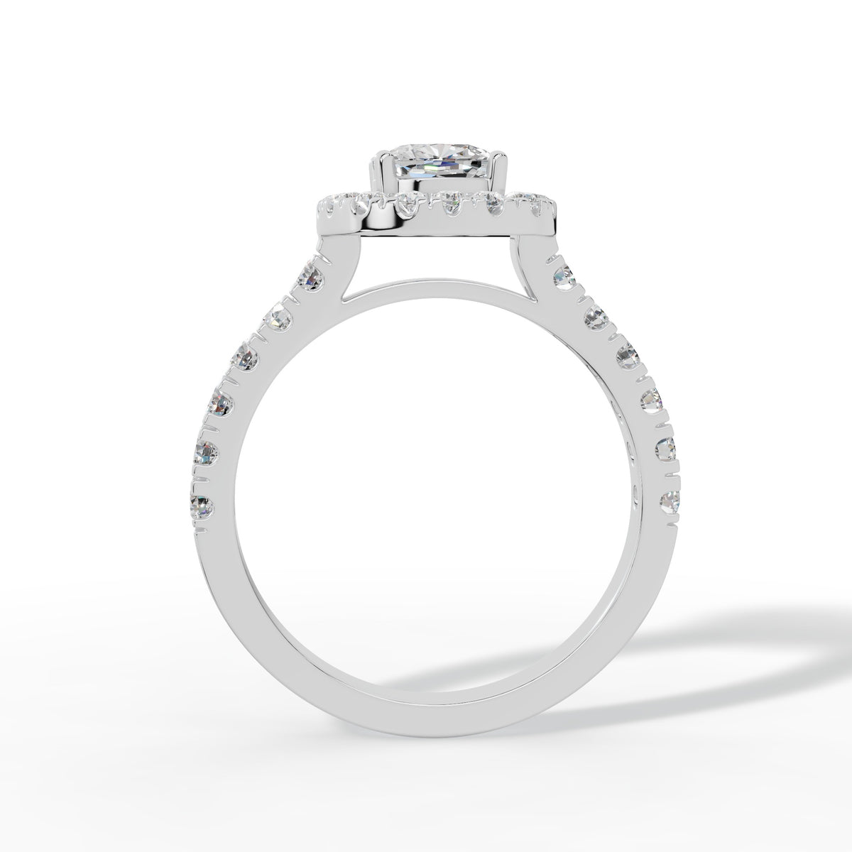 Cushion Halo Brilliance Ring