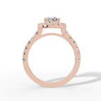 Cushion Halo Brilliance Ring