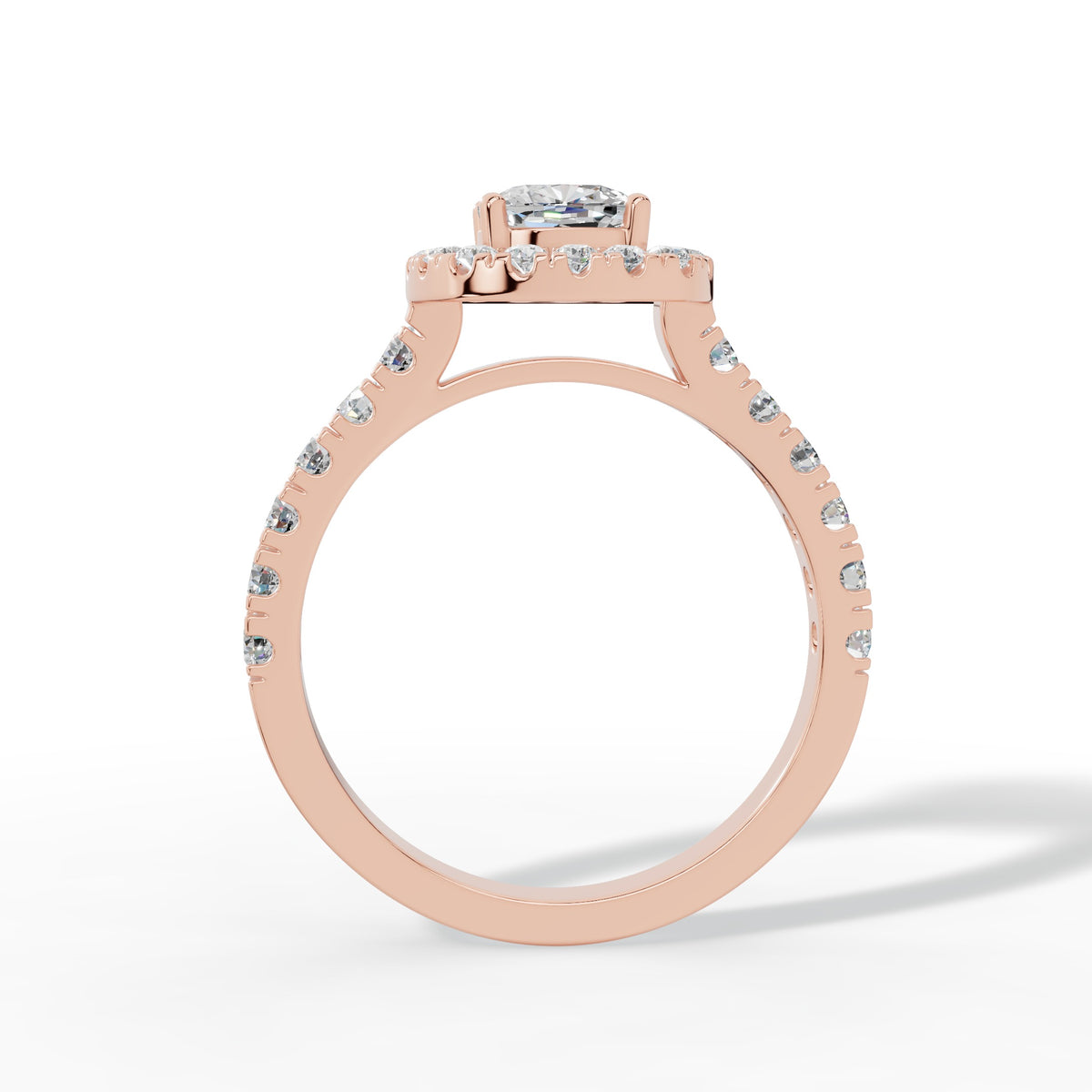 Cushion Halo Brilliance Ring