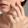 Aurelle Twisted Halo Lab Grown Diamond Solitaire Ring