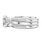 Round Brilliant Solitaire with a Pre-Styled Multi-Row Bridal Stack