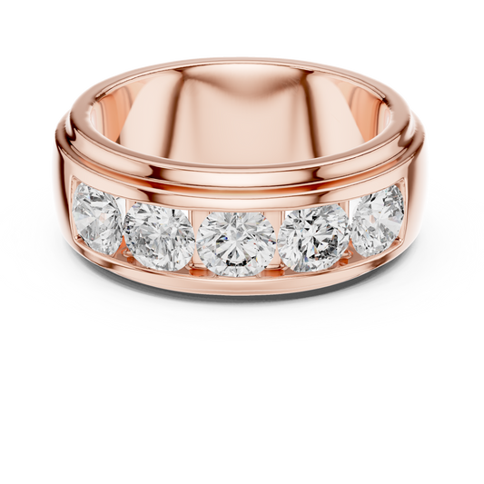 A Bold Five-Stone Diamond Band