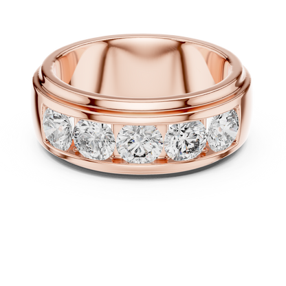 A Bold Five-Stone Diamond Band