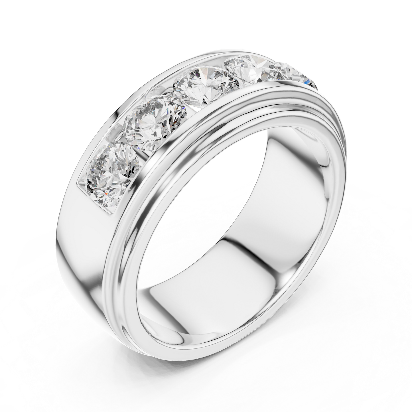 A Bold Five-Stone Diamond Band